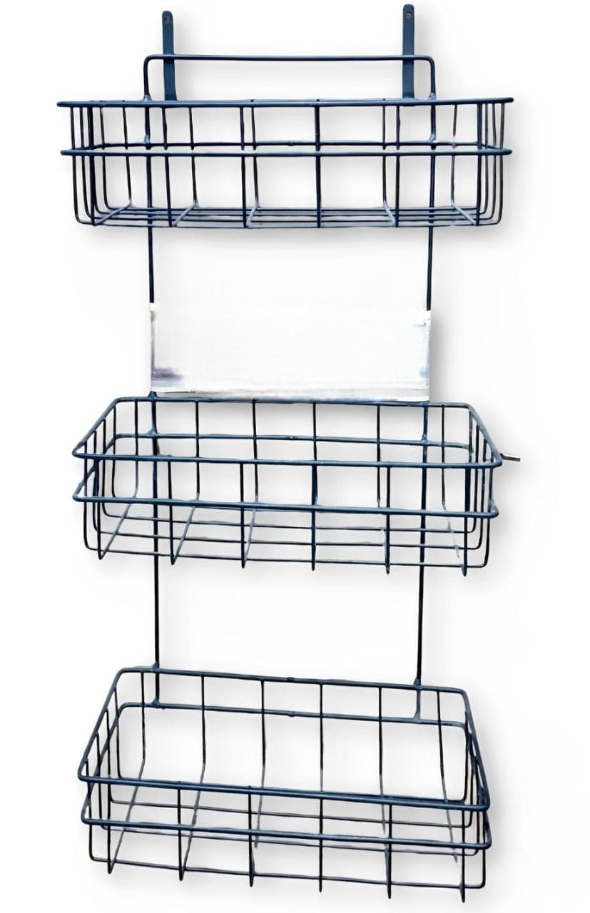 Hanging Metal Wire Rack, Multifunctional Wall Storage Basket, Wall Mounted Shelf For Kitchen Bathroom, Caddy Shower Storage Rack Basket Hanging Metal Wire Rack, Multifunctional Wall Storage Basket, Wall Mounted Shelf For Kitchen Bathroom, Caddy Shower Storage Rack Basket